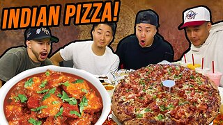 TRADITIONAL vs MODERN INDIAN FOOD (Punjabi Pizza!)