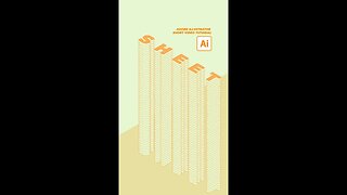 Create Isometric 3d Text with Layer Adobe Illustrator Tutorial #Shorts