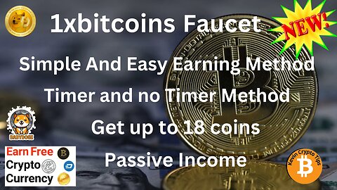 1xbitcoins Faucet Simple And Easy Earning Method
