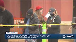 Justice Department suing Georgia over state’s new voting laws