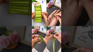 Let's make interesting crafts with leaves| DIY craft #shorts