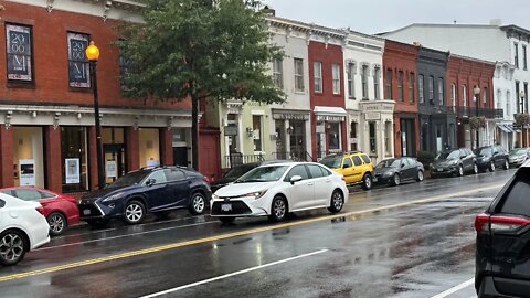 LIVE: Rainy Sunday walk in Washington, D.C. looking for something.