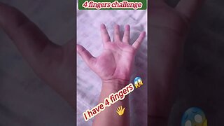 Four finger challenge✋😱🔥🔥 #fourfinger #magic #viral #trending #shorts