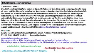 Bibelstunde ► Fachkräftemangel