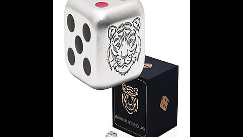 1 PC FIJI 2022 $1 1 OZ SILVER LUNAR YEAR OF THE TIGER DICE COLORIZED ANTIQUED SET