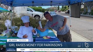 A young girls hosts a bake sale for parkinson's