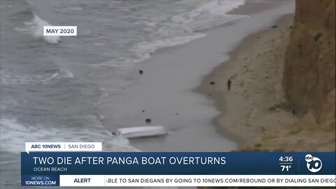 Two dead as panga boat capsizes near Ocean Beach