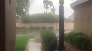 VIDEO: Heavy rain in north Phoenix