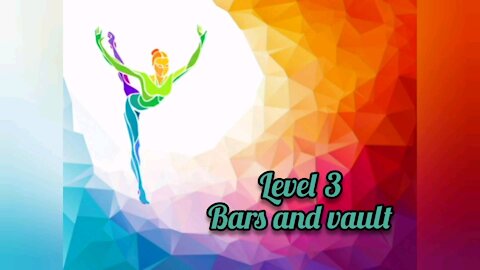 Gymnastics level 3 bars and vault