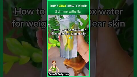 How to Make Detox Water for Weight Loss and Clear Skin #weightloss #tiktok #tiktokchallenge #shorts