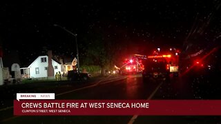 Crews battle fire at West Seneca home