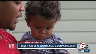 Family thankful after 1-year-old recovers from near-drowning experience