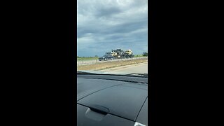Military on the move I35 northbound