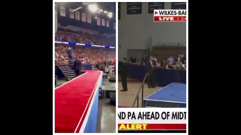 Comparision between the rallies of Donald Trump and Joe Biden Wilkes Barre Pennsylvania