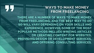 Do you want to make money as a freelancer online?