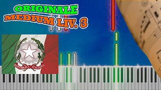 INNO D'ITALIA PIANO TUTORIAL + SPARTITO GRATIS DIFFICOLTA' MEDIA COVER INNO DI MAMELI