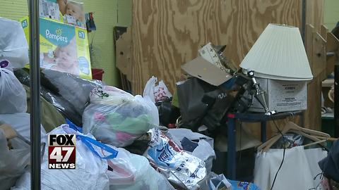 Donations trashed outside non-profit store in Jackson