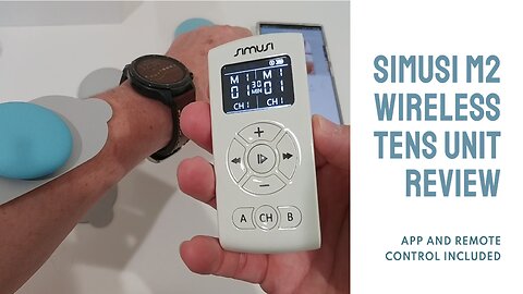 SIMUSI M2 Wireless Tens Unit With App And Remote Control, Unboxing & Review Tutorial