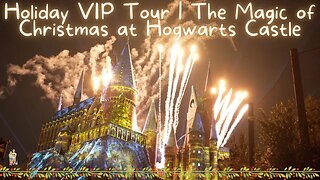 Christmas at Wizarding World of Harry Potter | Full Projection Show 4k | Universal Studios Orlando