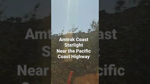 Amtrak Coast Starlight near the Pacific Coast Highway