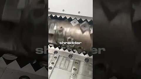 Single-shaft shredder by Wiscon P series