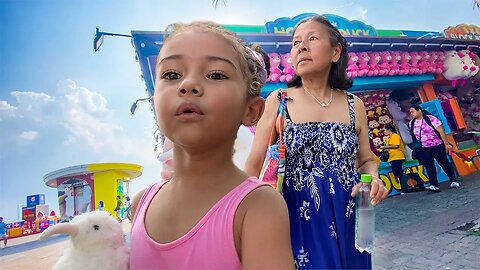 Grandma's FIRST TiME at Manila Bay Philippines!