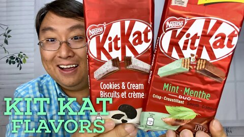Rare Nestle Kit Kat Mint and Cookies and Cream Review