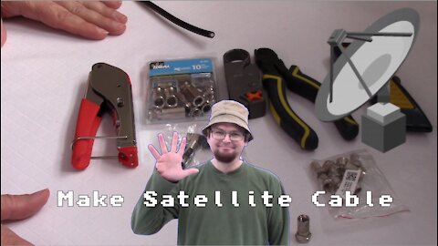 How To Make A Satellite Dish Antenna Coax Cable - Tutorial