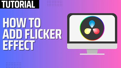 How to do Flicker Effect in Davinci Resolve 18