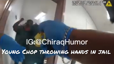 Young Chop throwing hands in county jail