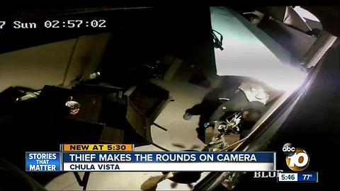 Chula Vista thief makes rounds on camera