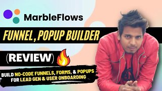 MarbleFlows Review & Demo - Build No-code Funnels, Forms, Popups for lead gen & user onboarding