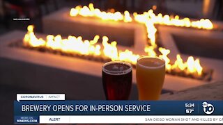 Brewery reopens for in-person service