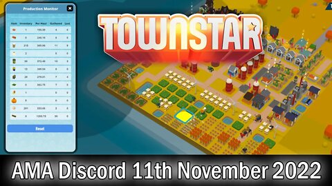 Town Star: AMA Discord 11th November 2022