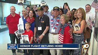 Honor flight returns home