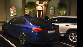 Nice BMW M5 Competition with regular BMW M5 wheels in Stockholm, Sweden [4k 60p]