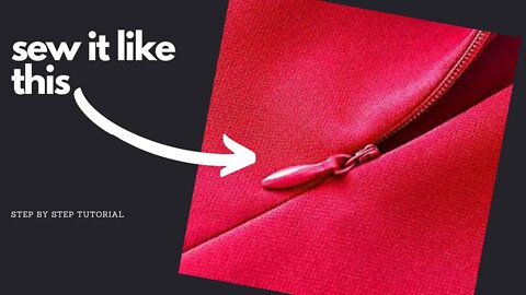 How to sew a shoulder zip for senators design step by step tutorial