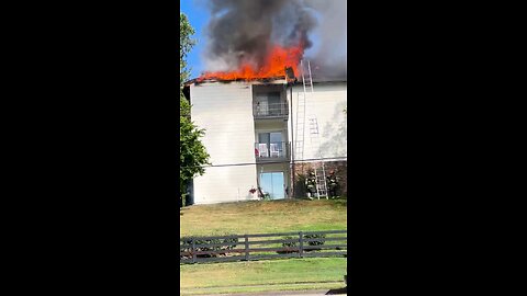 Lexington Fire Department Flop Metal Ladder on 10,000 V Primary