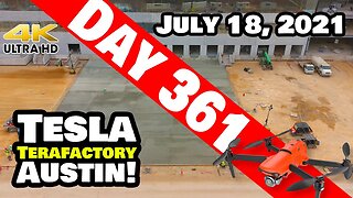 Tesla Gigafactory Austin 4K Day 361 - 7/18/21 - Terafactory Texas - DRONE FLIGHT OVER GIGA TEXAS!