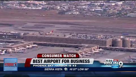 Phoenix Sky Harbor nears top of the list for "Best Airports for Business Travelers"