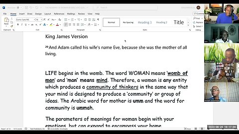 The Meaning of WOMAN in the Bible and the Qur'an, Pt 1