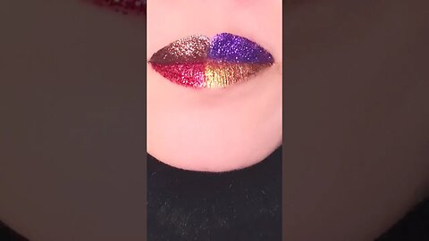 Simple Lip Tutorial Art Glitter #tiktok #fyp #trending #viral #lipswatches #grwmmakeup #viralvideo