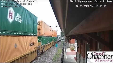 NS 1834 & 1065 Leading WB Manifest at Belle Plaine and Carroll, IA on July 25, 2023