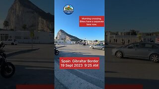 Spain Gibraltar Border Crossing 19 Sept 2023