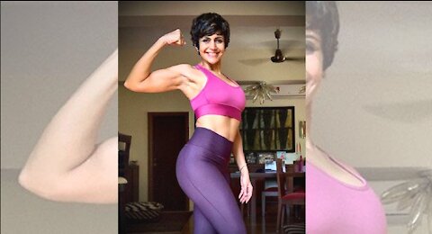 Mandira Bedi Workout 🏋️ Video