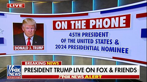 President Trump Live on Fox and Friends