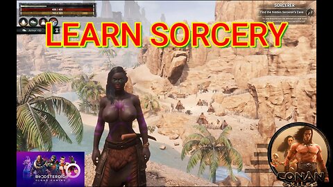 Conan Exiles beginners guide Learn sorcery busty boobs #Boosteroid #conanexiles