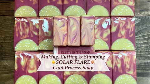 Making ☀️SOLAR FLARE💥 Aloe Vera CP Soap + How to Steam Soap Tops | Ellen Ruth Soap