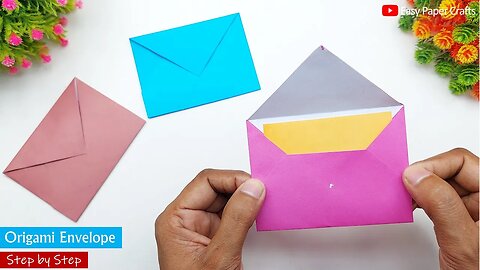 Paper Envelope Making Easy - How to Make a Paper Envelope Step by Step | Easy Paper Crafts