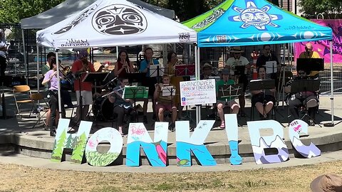 Rainbow Band at Honk BC Festival